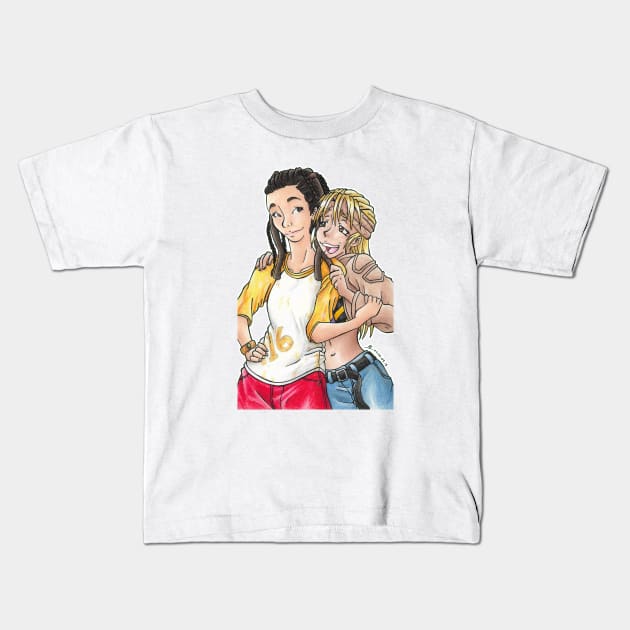 Koyomi and Shimura Kids T-Shirt by KranberriJam